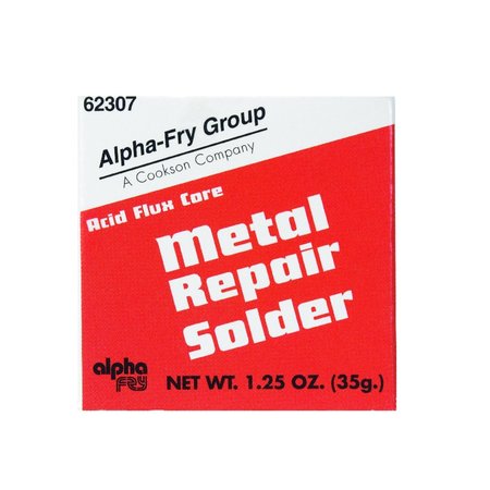 ALPHA METALS Alpha Fry 1.25 oz Metal Repair Solder Tin/Lead 1 pc 62307